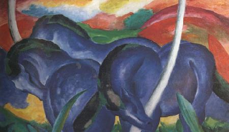 Franz Marc The Large Blue Horses (mk34) China oil painting art